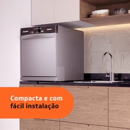 Lava Louças Brastemp 8 Serviços Cinza - BLF08BS 220v - 9