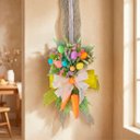 Ver imagem 2 de Escapulário Decoração Pascoa para Porta Ovos Arranjo Laço 1m