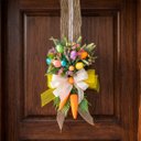 Ver imagem 1 de Escapulário Decoração Pascoa para Porta Ovos Arranjo Laço 1m