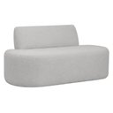 Ver imagem 1 de Sofá Reto 02 Lugares 150cm Mônaco Bouclé Cinza Claro - Nexta Casa
