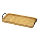 Ver imagem 1 de Bandeja Retangular com Alça em Rattan 52 x 22 cm - Espressione