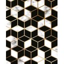 Ver imagem 3 de Quadro Decorativo Abstrato Cimento Tendência Geométrico