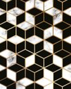 Ver imagem 3 de Quadro Decorativo Abstrato Cimento Tendência Geométrico