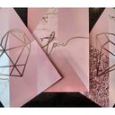 Ver imagem 2 de Kit Placas Quadros Decorativos 3 Peças 20x30 Mdf Formas Rosa