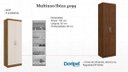 Ver imagem 2 de Roupeiro Multiuso 2 Portas Ibiza 4099 Amarula Marrom Doripel