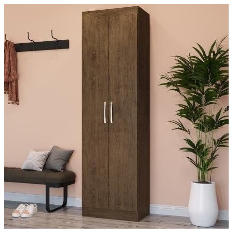 Roupeiro Multiuso 2 Portas Ibiza 4099 Amarula Marrom Doripel