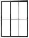 Ver imagem 1 de Porta de Aluminio Sacada 3 Folhas Móveis com Trinco Linha Leve:preto/2,10 X 1,20