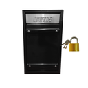 Ver imagem 1 de Caixa Correio Carta Portão Grade/embutir(grande) Preta C/cadeado