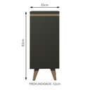 Ver imagem 4 de Balcão Madesa Reims 35cm com 1 Porta Preto