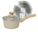 Ver imagem 3 de Panela Antiaderente Cerâmica de Indução 16cm Viena Bege Orgânica - Casambiente