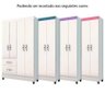 Guarda-roupa 4 Portas 2 Gavetas Branco Flex - Moval Madri - 2