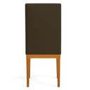Ver imagem 4 de Kit 8 Cadeiras de Jantar Solana Suede Base de Madeira - Pallazio Cor:Marrom