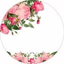 Ver imagem 1 de Painel de Festa Redondo Flores 2 - Painel 1,5x1,5m