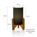 Ver imagem 3 de Abajur Luminária De Mesa Decoração Luxo:Preto