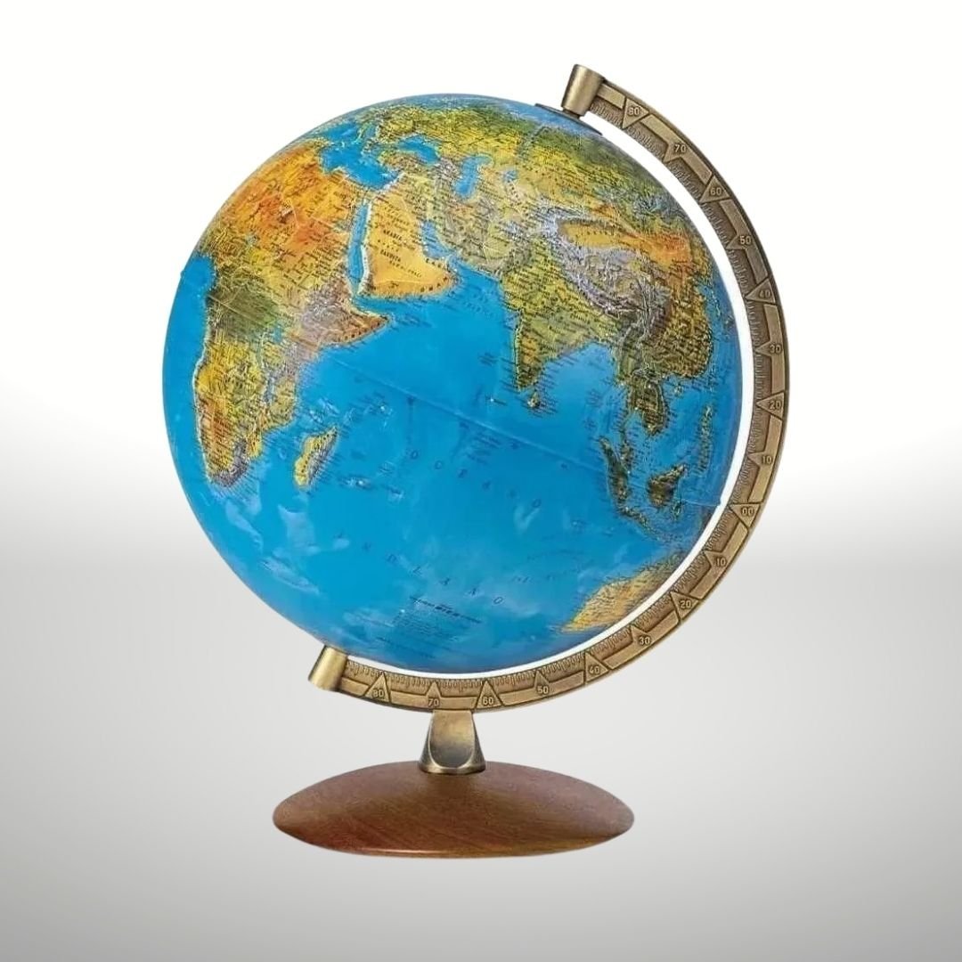 Globo Terrestre Classic Gold National Geographic iluminado - 30cm - 2