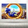 Painel de Festa Sonic 2 - 2x1,5m - 1