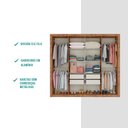 Ver imagem 5 de Guarda Roupa Casal Héster 8 Portas de Bater 4 Gavetas MDP com Espelho Native Móveis Carraro
