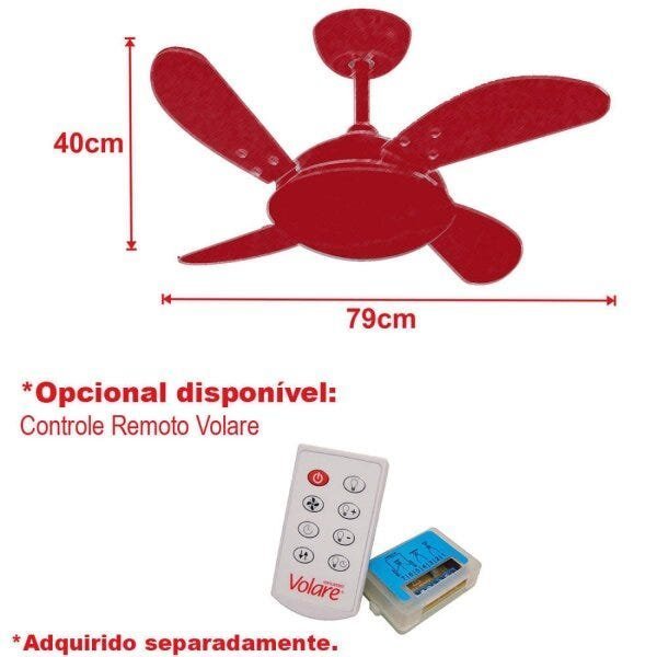 Ventilador de Teto Volare Platinum Mini 127V - 4