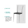 Cadeira Sala de Jantar 1700 Kit 6 Un Cromado/Courano Branco - Carraro - 3