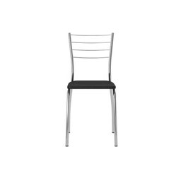 Cadeira Sala de Jantar 1700 Kit 6 Un Cromado/Courano Branco - Carraro - 9