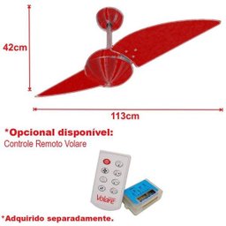 Ventilador de Teto 2 Pás Turbo Office Platinum Volare - 4