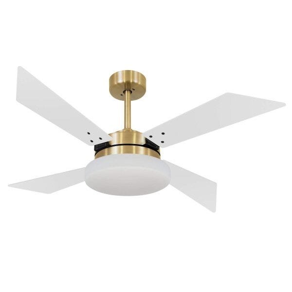 Ventilador de Teto 4 Pás Volare Dourado Vr50 Tech