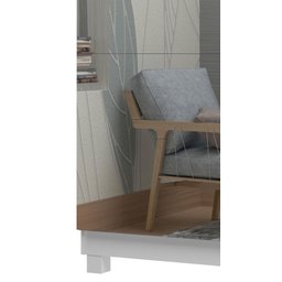 Sapateira Gold com Espelho Branco - Gelius Móveis - 3 Sapateira Gold com Espelho Branco - Gelius Móveis - 3