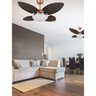 Ventilador de Teto Vidro Fechado 4 Pás Mini Pétalo Palmae Volare 220V - 4