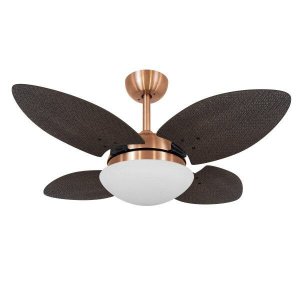 Ventilador de Teto Vidro Fechado 4 Pás Mini Pétalo Palmae Volare 127V