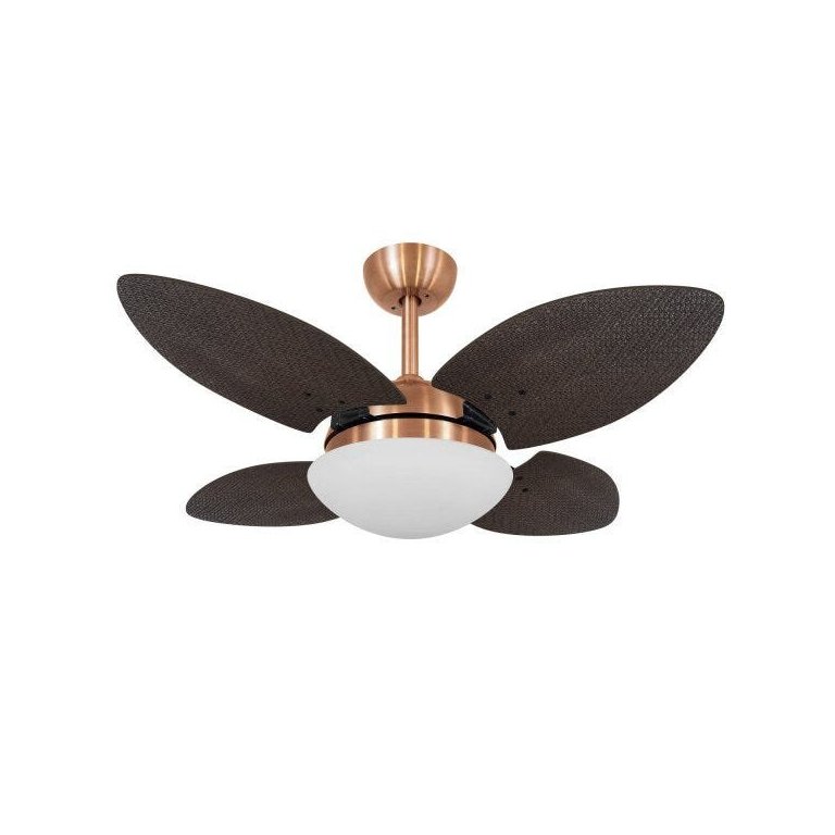 Ventilador de Teto Vidro Fechado 4 Pás Mini Pétalo Palmae Volare 127V