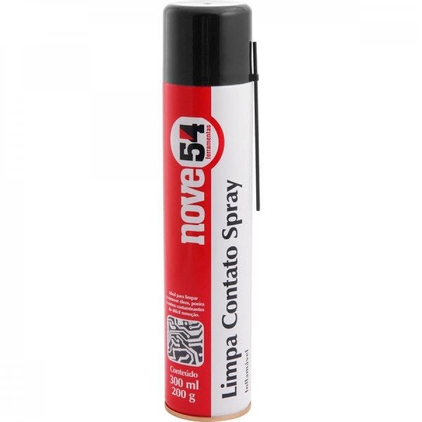 Limpa contato spray 300 ml/200 g inflamável Nove54