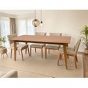 Ver imagem 1 de Mesa de Jantar Retangular 6 Lugares Evora 180 X 90 Cm