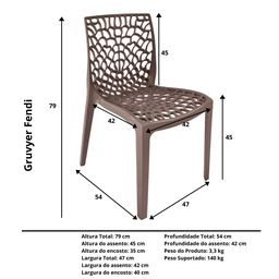 Cadeira Gruvyer Fendi - 4 Cadeira Gruvyer Fendi - 4