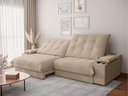 Ver imagem 1 de Sofá Thor 2,50cm com Super Pillow e Molas Ensacadas Linhosoft - Netsofas - Bege