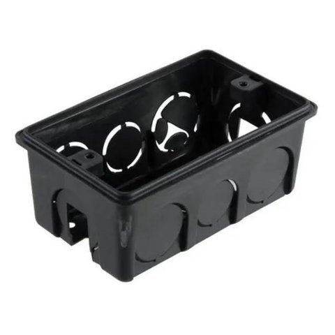 Caixa De Luz 4x2 Preta Com 150un Mondiale - Unico