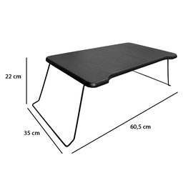 Suporte Multiuso para Notebook Dobrável com Pés de Ferro Preto - Lh Móveis - 4