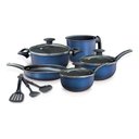 Ver imagem 1 de Jogo 8 Panelas Caçarola Panelas Completo e Utensilios - Azul