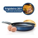 Ver imagem 2 de Jogo 8 Panelas Caçarola Panelas Completo e Utensilios - Azul