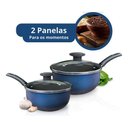 Ver imagem 5 de Jogo 8 Panelas Caçarola Panelas Completo e Utensilios - Azul
