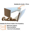 Ver imagem 3 de Kit 2 Peças Prateleira Porta Fraldas + Prateleira Simples 60