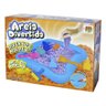 Areia De Modelar Divertida Colors 600g Com 10 Molde Castelo + Bandeja Inflavel E Acessorios - DM Bra - 4