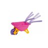 Carriola Carrinho De Mão Praia Infantil Dobrável Com Acessório Criança Rosa - MAGIC TOYS - 1