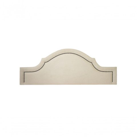 Cabeceira King Luxo 193X60 Off White Tachas Fumê