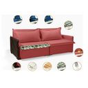 Ver imagem 6 de Sofá sem Caixa Retrátil Reclinável Mônaco 1,80m Estilo Estofados - França Linhosoft Cor "vermelho"
