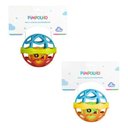 Ver imagem 4 de Bola Chocalho Mordedor Bebe Unissex Pimpolho Cor Laranja