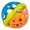 Ver imagem 2 de Bola Chocalho Mordedor Bebe Unissex Pimpolho Cor Laranja