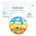 Ver imagem 1 de Bola Chocalho Mordedor Bebe Unissex Pimpolho Cor Laranja