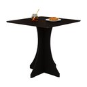 Ver imagem 2 de Mesa de Jantar Quadrada Lara 4 Lugares 70x70 Base em X em Mdf - Preto