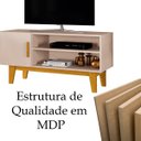 Ver imagem 5 de Rack Bancada para TV de até 42" 1 Porta Dallen Off White/Naturale