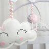 MOBILE PARA BERÇO MUSICAL GIRATÓRIO CHUVA DE AMOR BALÃO ROSA - 2